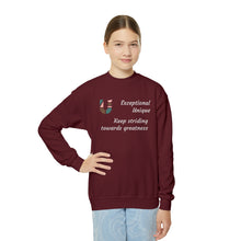 Load image into Gallery viewer, Keep striding towards greatness Sweatshirt - Youth
