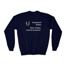 Load image into Gallery viewer, Keep striding towards greatness Sweatshirt - Youth
