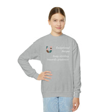 Load image into Gallery viewer, Keep striding towards greatness Sweatshirt - Youth
