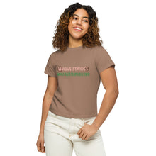 Load image into Gallery viewer, #progressoverperfection women’s high-waisted t-shirt
