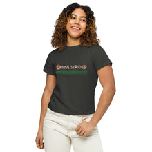 Load image into Gallery viewer, #progressoverperfection women’s high-waisted t-shirt
